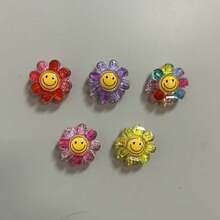 5 piezas Imanes de nevera con flores coloridas, decoración de cocina linda, regalo perfecto, decoración del hogar y vacaciones, imanes de nevera - 5Pcs - Ver 5