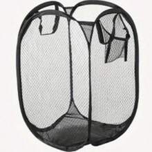 Cesto de ropa portátil de malla con apertura amplia, transpirable y plegable, cesta de lavandería ahorradora de espacio para dormitorio, viaje y baño - Multicolor - Ver 10
