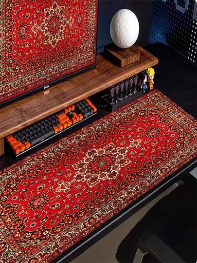 Mouse pad mare pentru jocuri, potrivit ca suport pentru tastatură, suport pentru birou sau suport pentru cărți, ideal pentru jucători, utilizare la birou și cămin, compatibil cu mouse și trackball, computer, birou și mediu de jocuri, cadou excelent pentru jucători