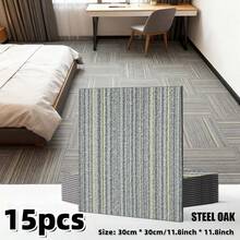 15/30 pezzi Adesivi per pavimenti antiscivolo simili a tappeti, rimovibili, spessi e durevoli, carta da parati in vinile impermeabile adesiva per camera da letto, bagno, cucina, piastrelle, piano di lavoro, rinnovo mobili, lavabile e facile da curare, adatto per camera da letto, bagno, sala da pranzo, decorazione parete cucina, decorazione casa, materiali per rinnovo pavimenti e pareti di casa - multicolore - Visualizzare 8