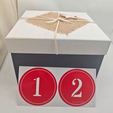 红色圆形数字贴纸 1-100，仓库货架分类编号标签，餐厅桌号贴纸，设备识别贴纸，学生考试顺序号贴纸，可书写自粘识别标签 - A - 查看 3