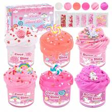 6 paquetes de slime, slime rosa, kit de slime de nube, juguete apretable, set de slime, kit de fiesta, relleno de bolsa de regalo, regalo de cumpleaños, cosas lindas - Multicolor - Ver 13
