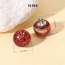 10/24 Pcs 10x12mm Glossy Bright-Color Foil Button Beads, DIY Craft Clothing Decoration Buttons, Suitable For Chinese Cheongsam, Hanfu, Sweaters, Cardigans, Shirts Sewing Accessories - Gold Foil Buttons - View 17