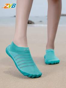 Zapatos de agua para parejas ZVB, adecuados para entusiastas de la descalcez, zapatos de playa de suela blanda para mujeres para nadar, bucear, sandalias de verano de secado rápido para exteriores, zapatos de agua para pesca, zapatos transpirables para vadear - azul - Ver 14