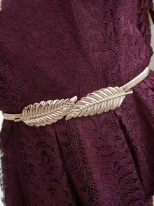 Women's Gold Elastic Waist Belt, Fashionable Accessory To Pair With Evening Dresses - Multicolor - View 9