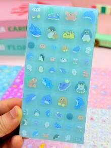 3D/DIY Sticker Cubes & Grids Activity Book, Handmade Reward Puzzle Notebook, Scrapbooking Decoration For Pencil Case, Envelope, Gift Box, Photo Frame - Multicolor - View 9