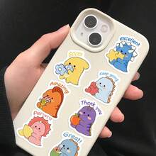 500张儿童奖励恐龙贴纸卷，美观乙烯基材质，高品质贴纸，可用于剪贴簿、日记、笔记本电脑、保险杠、滑板、水瓶、电脑、手机等，为您的生活增添许多乐趣。 - 兒童獎勵恐龍貼紙卷 - 查看 5