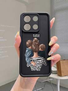 1个高端“妈妈抱着两个孩子”母亲节元素图案黑色加厚防震保护手机壳，兼容 17/17 Pro/17 Pro Max/17 Air/16/11/16 Pro/16 Plus/16 Pro Max/16e/15 Pro Max/13/14/12/11/7G/8P以及Galaxy S25/S25 Plus/S25 Ultra/A05/A05S/A06/A07/A16/A17/A56/A12/A23/A32/A52/A53/A14/S24/S24 Plus/S24 Ultra、S22/A52/A53/A54/A55/S23/S23 Plus/S23 Ultra/S22/S22 Plus。 - 黑色 - 查看 1
