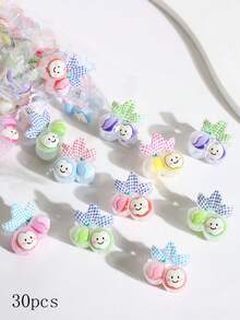 15/20/30个迷你爪夹，多色小发夹，刘海夹，沙滩度假发饰爪夹 - 彩色 - 查看 6