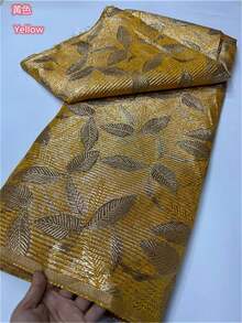 White Latest High Quality African Nigerian Tulle Lace Fabric 2026 Organza Embroidery Guipure Party Wedding Christmas Brocade Jacquard French 1 Yards/5 Yards - A - View 13