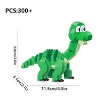 Mini Dinosaur Building Block Set, Including Tyrannosaurus Rex, Triceratops, Etc., Building Blocks, Block Models, Block Decorations, Perfect Birthday And Easter Gift Suitable For Boys And Girls, Suitable For Creative Play At Home, School, And During Travel. - Multicolor - View 13