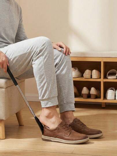 Suricat Extra dlhá lyžica na topánky (nastaviteľná 11,4-30,1 palca) - Kovová lyžica na topánky pre mužov a ženy - Veľká pomôcka na dosah v stoji pre seniorov, lyžica na topánky, lyžica na topánky s dlhou rukoväťou