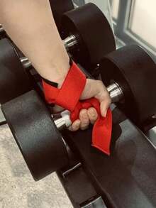 1条加固举重腕带 - 带衬垫腕带，适用于举重、CrossFit、力量训练和健身房锻炼（防汗设计） - 彩色 - 查看 3