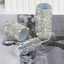 Diamond-Encrusted Perfume Decanter, Vacuum Pump Sample Bottle, 10ml Travel Mini Spray Bottle - Multicolor - View 8