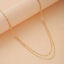 1 chiếc dây chuyền nhiều lớp thời trang tối giản, gợi cảm, thích hợp cho đi biển, kỳ nghỉ, tiệc tùng. - Nhiều màu - Xem 3