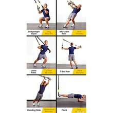 1pc Fitness Suspension Training Strap Home Gym P3 Suspension Strap Training Set, Home Gym P3 Suspension Strap Fitness Resistance Band Navy Suspension Training System - Yellow - View 6