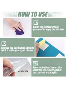 13 Piece Set Of Golden Sunflower Mirror Stickers - Multicolor - View 10