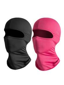 1pc/Multi-Pack Unisex Solid Color Ice Silk Balaclava Headwear, Breathable Face Mask For Cycling, Riding, Hiking, Skiing And Other Outdoor Activities - Multicolor - View 12