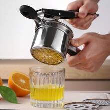 不锈钢土豆捣碎器、手动榨汁器、蔬菜榨汁器、水果柠檬榨汁器、土豆压泥器、奶酪刨丝器，适用于家庭、餐厅、酒店、自助餐厅 - 查看 2