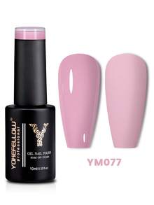YOKEFELLOW 10毫升粉色凝胶指甲油，裸粉色美甲，四季皆宜，半永久美甲凝胶指甲油，婚礼美甲，可卸除UV/LED美甲沙龙DIY，适合女性和女孩 - 粉色 - 查看 4