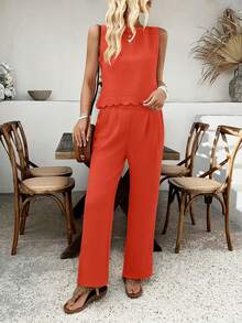 Winter Outfit,Date Night Look,Valentine's Day,Summer Must-Have! 's Hottest Sleeveless Sets (Restocking Soon!) |   Tomato Girl Summer School Uniform |   UPF 50+ Sun Protection ('s Hottest Find) - Quả cam - Xem 5