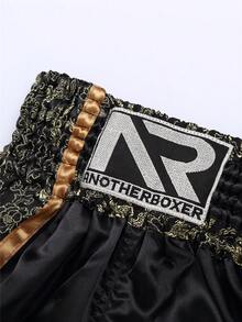 Anotherboxer Quần đùi MMA Muay Thai, quần đùi MMA cao cấp dành cho nam, quần đùi Jiu Jitsu, quần đùi thể thao tập luyện MMA, dụng cụ thi đấu. - màu đen - Xem 7