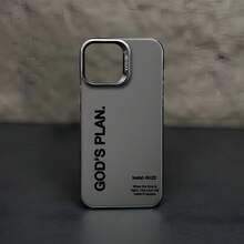 Ốp điện thoại Slogan 1 chiếc màu đen, họa tiết câu Kinh Thánh IMD, cá nhân hóa, tương thích với iPhone 16 Pro Max, 17/16/15/14 Plus, 13/12/11, Air, tương thích với dòng , phiên bản quốc tế, không phải phiên bản nội địa. - Nhiều màu - Xem 2