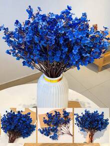 1pc/5pcs/7pcs/10pcs Artificial Star Flower, Mini Artificial Flower, Blue Artificial Flower, Gypsophila Artificial Flower, Suitable For DIY Wedding Decoration, Party Decoration, Home Decor, Artificial Flower Branches, Women's Gift, Mother's Day Gift, Flowers, Stamen, DIY, Room Decor, Bedroom Decor, Plants, Girlfriend Gift, Flower Box, Crochet Flower Party Decoration - Multicolor - View 11