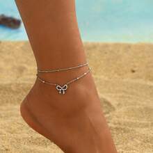 1 pièce Bracelet de cheville avec nœud doux pour l'été, convient pour le port quotidien et les vacances à la plage - cheville à nœud - Voir 7