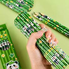 12pcs/Set Cute Panda Cartoon HB Pencils, Panda Box Stationery Set For Students, Drawing, Sketching, Learning Supplies - Sets - View 3