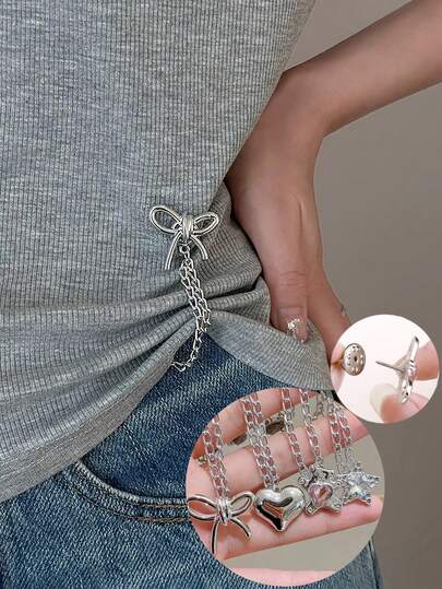 Bộ 1/2/4 dây xích đa năng điều chỉnh gấu quần, chống vướng sàn, thích hợp cho quần ống rộng, giúp rút ngắn chiều dài gấu quần, không cần khoan lỗ.