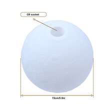 1pc 5.9 Inch 3D Moon Lamp Shade, Fashionable And Dynamic, Soft Lighting, DIY Creative Space, Suitable For Replacing Lamp Shades On Desk Lamps, Pendant Lights, And Wall Lights - Round - View 6
