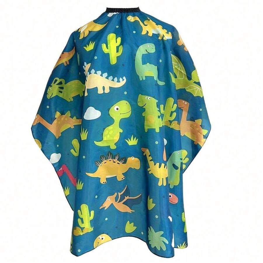 Dinosaur Shaped Hairdressing Apron - Quick Cleaning, Anti-Stick, Anti-Static Hairstylist Apron - Multicolor - View 1