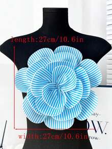 畅销大号多层3D布艺花胸花，手工褶皱串珠DIY服装配饰，适合婚纱，约长27-30厘米，宽24-28厘米 - 多色 - 查看 22