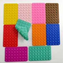 1/3pcs Thick & Sturdy Double-Sided 40-Dot Anti-Slip Sticker, Suitable For Most Phones - Durable Silicone Adhesive Stand, Can Be Stuck On Car Glass, Shower, Ideal For Video Recording & Photography, Also Applicable For Bicycle, Camping Tent, Fishing - Multicolor - View 6