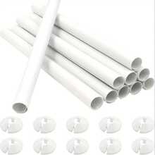 200mm X 15mm Cubierta protectora de tubo de radiador de plástico PVC, manga de radiador reforzada adecuada para tubo de 15mm, decorativa y anticontaminación - color - Ver 12