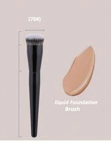4件套化妆刷套装，包括粉底刷、眼影刷、散粉刷、修容刷，新品上市 - 黑色 - 查看 10