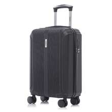 YONSLY Suitcase 20/24/28 Inches With Combination Lock Double Maintenance Zipper 360° Wheels Mesh Pocket Multi‑Stage Telescopic Handle For Vacation - 黑色 - 查看 1