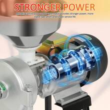 Molinillo de granos eléctrico de 3000 W, para maíz, harina de trigo, cereales, húmedo y seco,Molino Eléctrico Granos, Maíz, Trigo, Harina Húmedo Y Seco - Tipo de Enchufe B USA (110-127V) - Ver 4