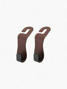 Rubber Leather Car Seat Back Hidden Metal Hooks, Suitable For All Vehicle Models - A - View 7