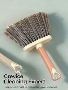 1pc Multi-Functional Gap Cleaning Brush, Window Sill Keyboard Dust Removal Cleaning Tool, Powerful Home Deep Cleaning Tool - Beige - View 9