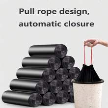 30/60 túi rác dày có dây rút, túi rác cầm tay gia dụng, giỏ đựng rác, thùng rác thích hợp cho phòng tắm, phòng ngủ, văn phòng, nhà bếp, túi nhựa tự động đóng kín và dễ vệ sinh. - Nhiều màu - Xem 1