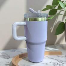 Mini Thermal Cup 360ml Stainless Steel With Acrylic Lid - Generic - 淡紫色 - 查看 1