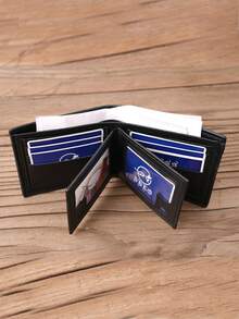 New Men's Wallet With 8 Card Slots, High-End Bifold Wallet, Short Style PU Leather Card Case, Travel ID Holder, Card Holder, Men's Wallet, Ticket Holder - Multicolor - View 9