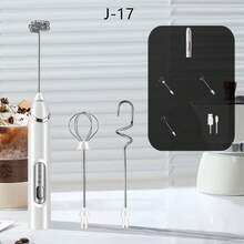 Máy đánh sữa và cà phê cầm tay gia đình mới nhất, máy đánh sữa điện, máy trộn đánh sữa kèm giá đỡ, sạc USB, máy đánh sữa, máy đánh trứng, chất liệu ABS + thép không gỉ 304. - Xem 14