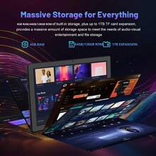 Qetupa Android 15 平板电脑，10.1 英寸屏幕，4GB 内存 + 64GB/128GB 存储空间，MTK 6762 八核 2.0GHz 处理器，500 万像素前置摄像头和 1300 万像素后置摄像头，6000mAh 电池，高清 (1280x800) IPS 触摸屏，不支持 SIM 卡，包含键盘、鼠标、保护套、手写笔和 Type-C 数据线 - 万圣节、生日、圣诞节的最佳礼物（不含适配器） - 藍色 - 查看 6