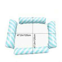 Hamaca flotante inflable para agua, cama flotante inflable para adultos, tumbona inflable, hamaca flotante de 2 tubos, hamaca flotante de 4 tubos - Multicolor - Ver 2