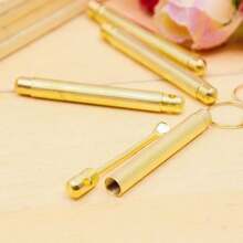 3/5/8/12pcs, Mini Metal Spoons Tone For Ear Cleaning Micro Scoop With Keychain, Travel - View 8