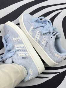 Giày thể thao nữ adidas Originals CAMPUS 00s dáng thoải mái, mũi tròn, màu xanh nhạt - Màu xanh nhạt - Xem 3