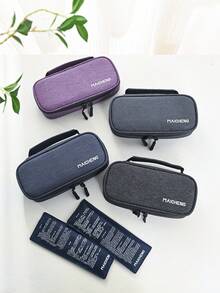1 pieza Bolsa de almacenamiento en frío aislada e impermeable, bolsa portátil de almacenamiento en frío para insulina, kit de primeros auxilios, bolsa de almacenamiento médico, caja de almacenamiento en frío a temperatura constante, bolsa de hielo para medicamentos - Morado - Ver 6
